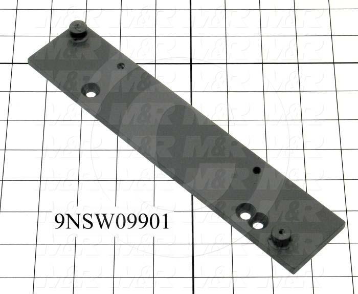 Fabricated Parts, Latch Bracket, Left, 9.88 in. Length, 2.00 in. Width, 0.25 in. Height