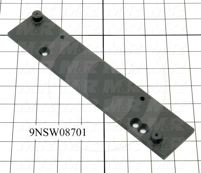 Fabricated Parts, Latch Bracket, Right, 9.88 in. Length, 2.00 in. Width, 0.25 in. Height