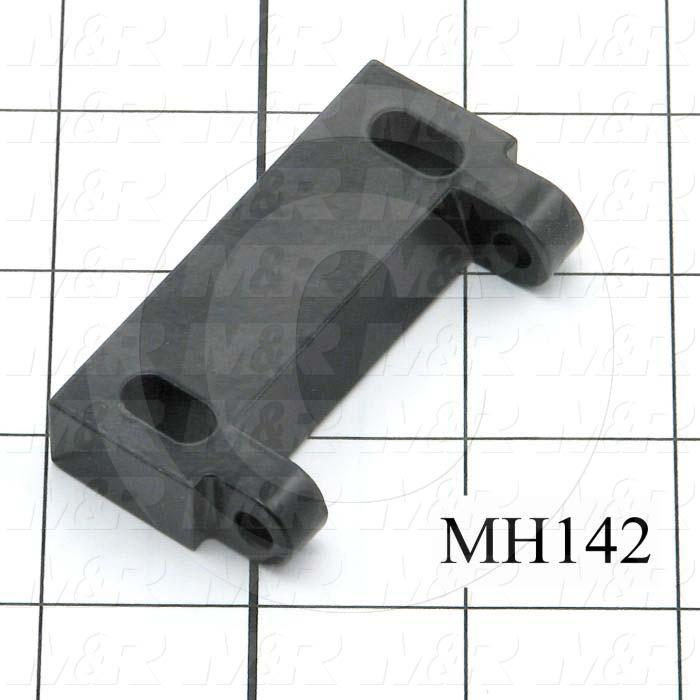 Fabricated Parts, Latch Female Pivot, 2.63 in. Length, 0.50 in. Width, 1.38 in. Height, Black Finish