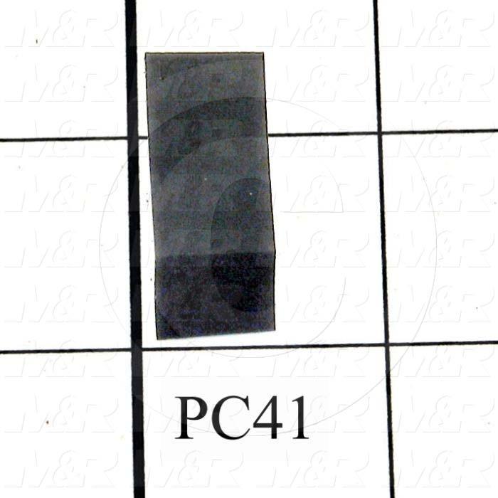 Fabricated Parts, Latch Pad, 1.00 in. Length, 0.63 in. Width, 0.50 in. Height