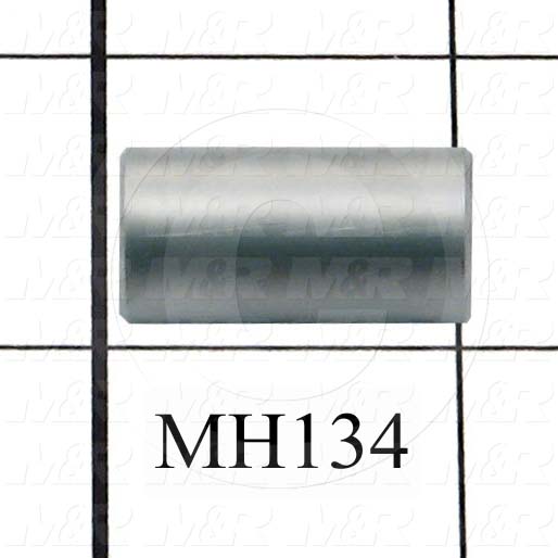 Fabricated Parts, Latch Roller Axle, 1.00 in. Length, 0.50 in. Diameter, Hard Chromium Finish