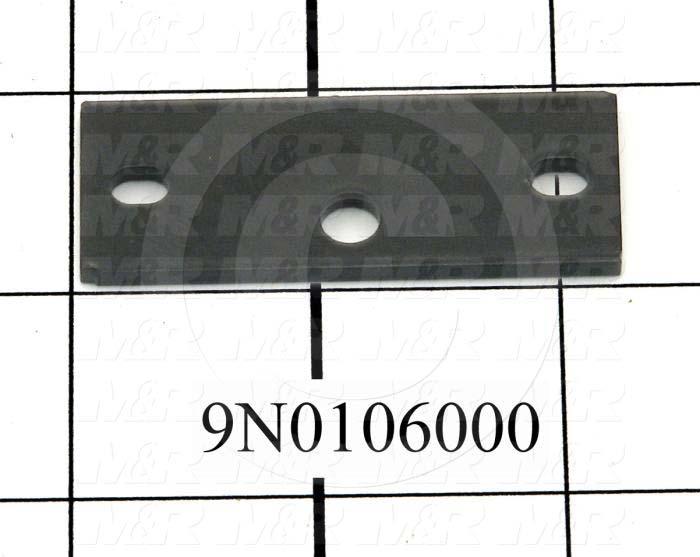 Fabricated Parts, Latch Strike Spacer, 2.25 in. Length, 0.88 in. Width, 12 GA Thickness