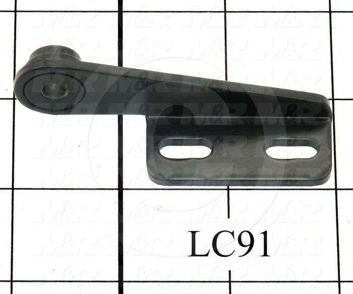 Fabricated Parts, Left Hinge Female Half, 3.00 in. Length, 0.87 in. Width, 0.90 in. Height, 11 GA Thickness