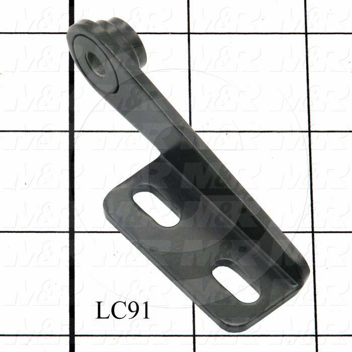 Fabricated Parts, Left Hinge Female Half, 3.00 in. Length, 0.87 in. Width, 0.90 in. Height, 11 GA Thickness
