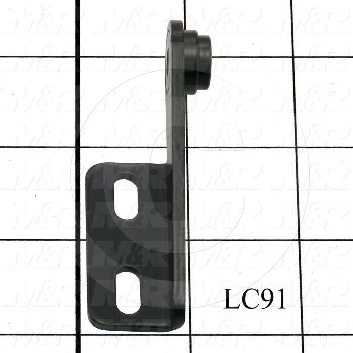 Fabricated Parts, Left Hinge Female Half, 3.00 in. Length, 0.87 in. Width, 0.90 in. Height, 11 GA Thickness
