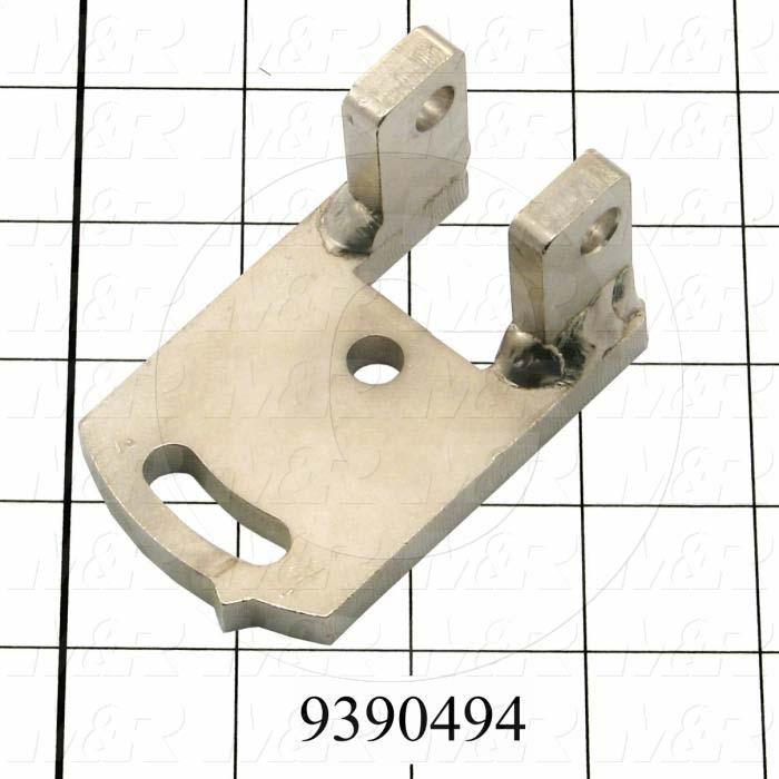 Fabricated Parts, Left Holder Bracket, 2.00 in. Length, 1.56 in. Width, 3.10 in. Height, OC50001 Nickel Plating Finish