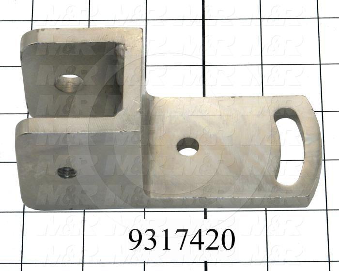 Fabricated Parts, Left Holder Machined, 3.50 in. Length, 2.00 in. Width, 2.25 in. Height