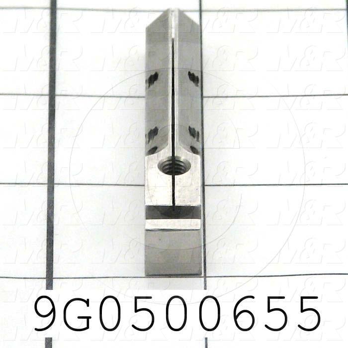 Fabricated Parts, Left Knife Holder, 2.50 in. Length, 0.38 in. Width, 0.38 in. Height, Bag Wicktt & Knife Assembly