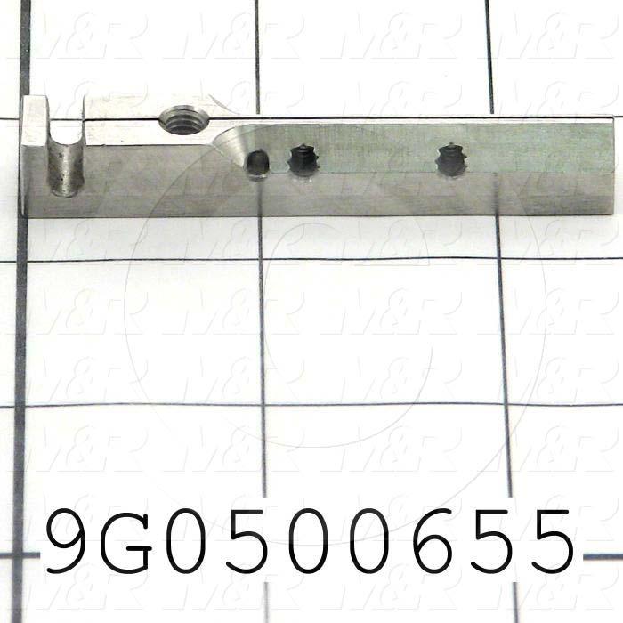 Fabricated Parts, Left Knife Holder, 2.50 in. Length, 0.38 in. Width, 0.38 in. Height, Bag Wicktt & Knife Assembly