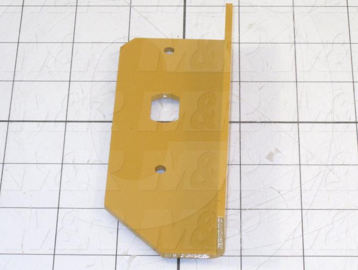 Fabricated Parts, Left Optical Bracket, 5.00 in. Length, 2.00 in. Width, 1.00 in. Height, 11 GA Thickness