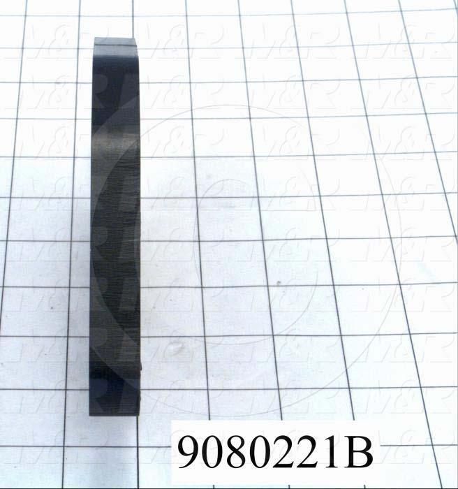 Fabricated Parts, Leveling Bolt Base, 6.26 in. Length, 4.25 in. Width, 0.63 in. Height