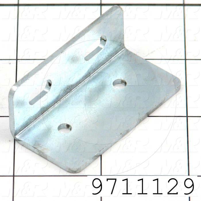 Fabricated Parts, Limit Switch Bracket, 2.00 in. Length, 1.00 in. Width, 0.75 in. Height, OC50005 Zink Plating Finish