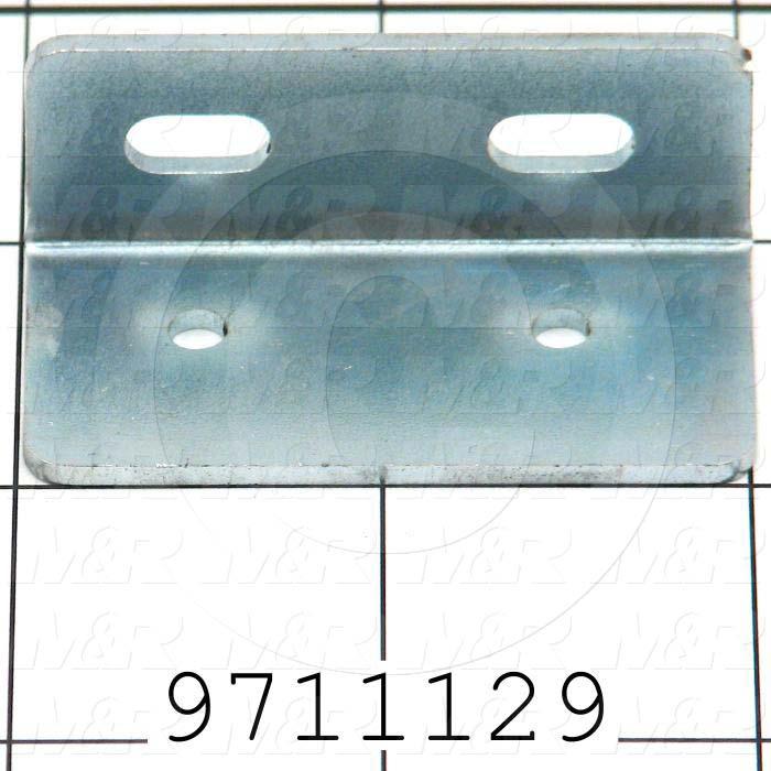 Fabricated Parts, Limit Switch Bracket, 2.00 in. Length, 1.00 in. Width, 0.75 in. Height, OC50005 Zink Plating Finish