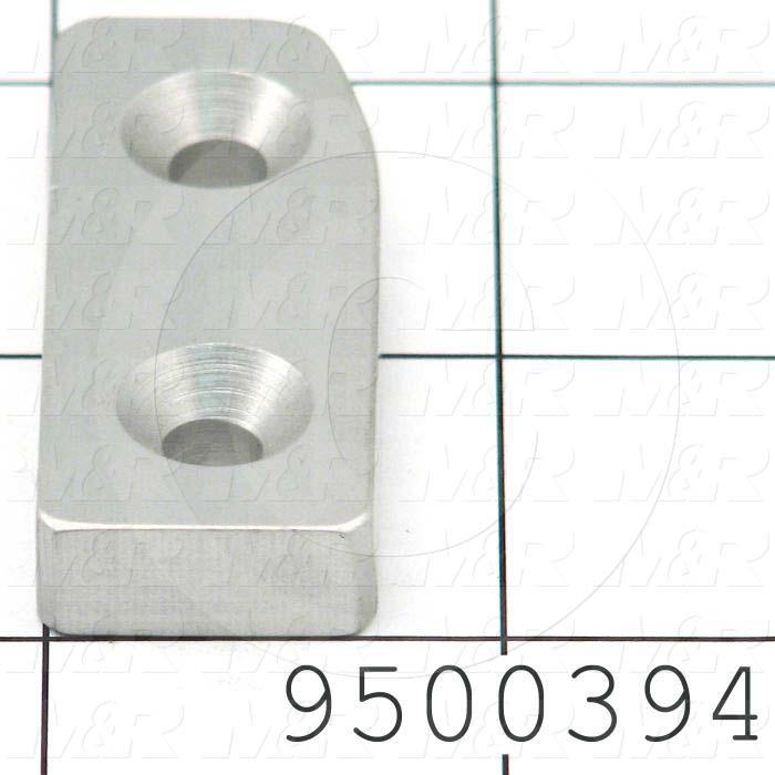 Fabricated Parts, Locator, 1.84 in. Length, 0.75 in. Width, 0.38 in. Thickness, Right Side