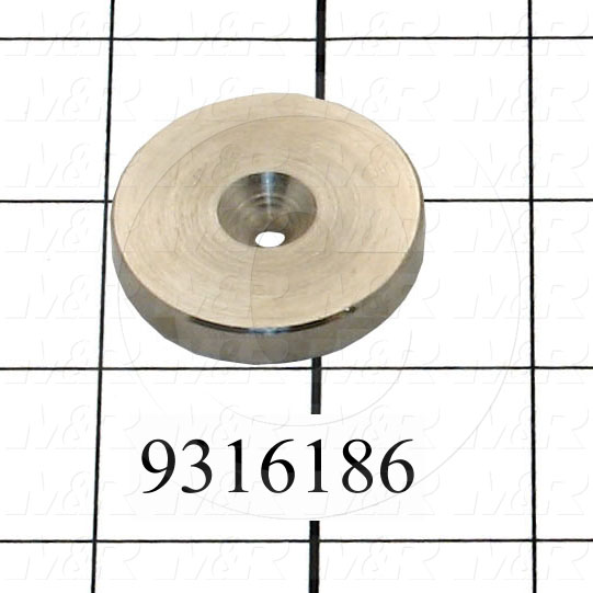 Fabricated Parts, Lock Clamp Pad, 1.50 in. Diameter, 0.25 in. Thickness