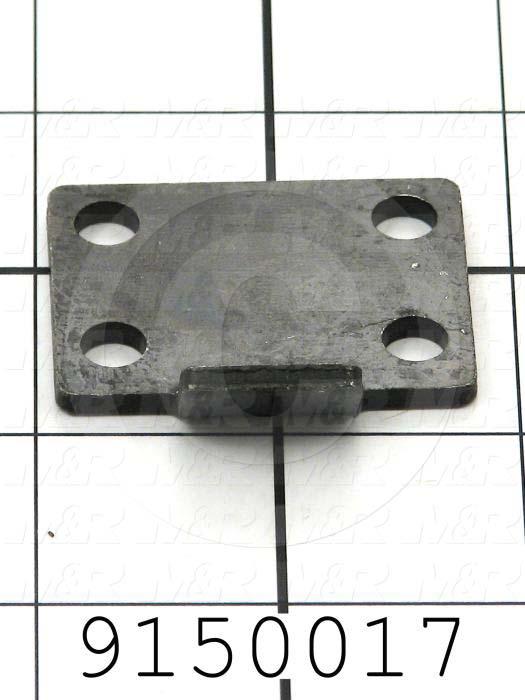Fabricated Parts, Lock Clamp Spacer Plate, 1.66 in. Length, 1.75 in. Width, 0.49 in. Diameter