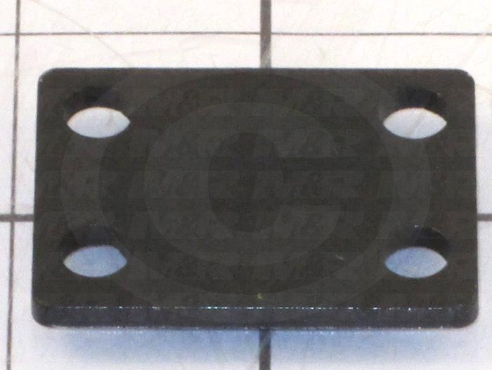 Fabricated Parts, Lock Clamp Spacer Plate, 1.75 in. Length, 1.31 in. Width, 11 GA Thickness