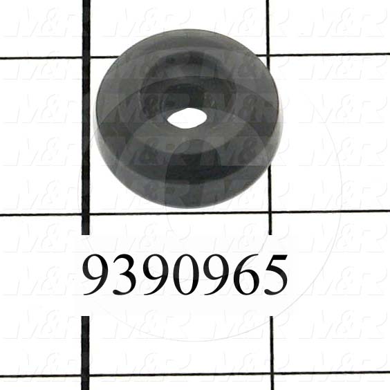 Fabricated Parts, Lock Knob Base, 0.38 in. Length, 1.00 in. Diameter