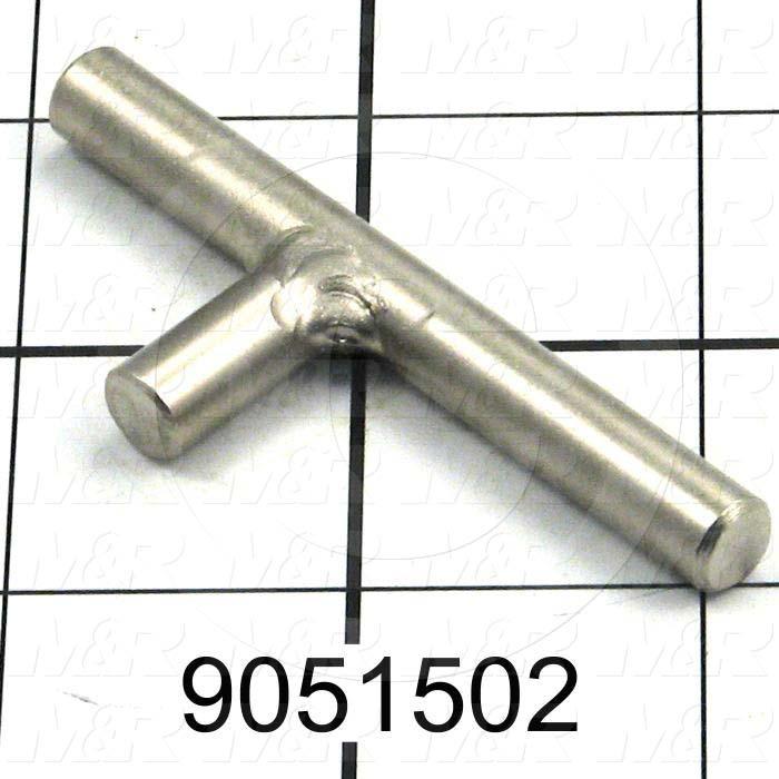 Fabricated Parts, Lock Pin Weldment, 2.79 in. Length, 0.69 in. Width