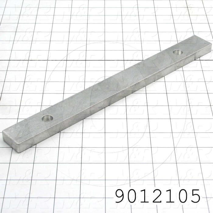 Fabricated Parts, Locking Bar, 11.13 in. Length, 1.25 in. Width, 0.50 in. Thickness, For Back Clamp