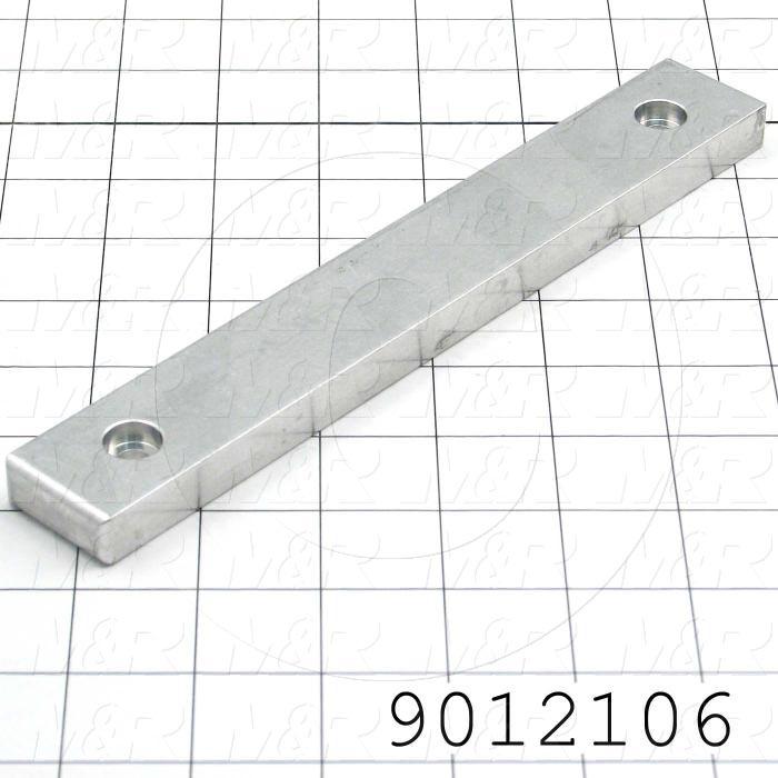 Fabricated Parts, Locking Bar, 8.88 in. Length, 1.25 in. Width, 0.50 in. Thickness, For Side Clamp
