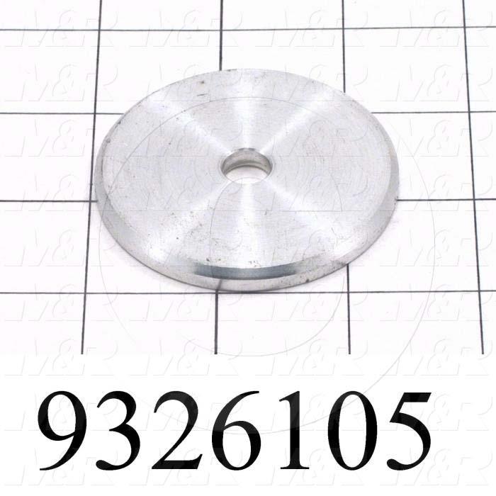 Fabricated Parts, Lockplate, 2.38 in. Diameter, 0.19 in. Thickness