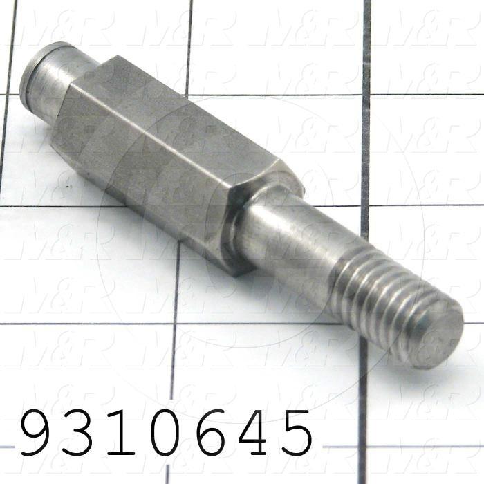 Fabricated Parts, Lower Bearing, 3.19 in. Length, 0.63 in. Width, 0.63 in. Height
