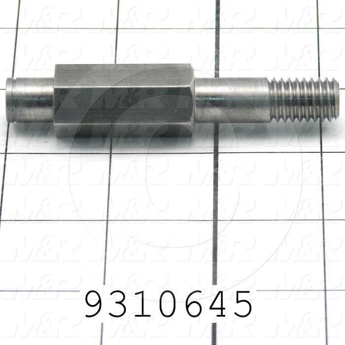 Fabricated Parts, Lower Bearing, 3.19 in. Length, 0.63 in. Width, 0.63 in. Height