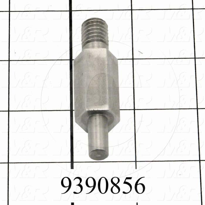 Fabricated Parts, Lower Bearing Shaft, 2.60 in. Length, 0.72 in. Width, 0.31 in. Diameter, 7/16-14 Thread Size