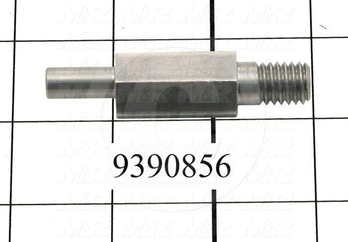 Fabricated Parts, Lower Bearing Shaft, 2.60 in. Length, 0.72 in. Width, 0.31 in. Diameter, 7/16-14 Thread Size