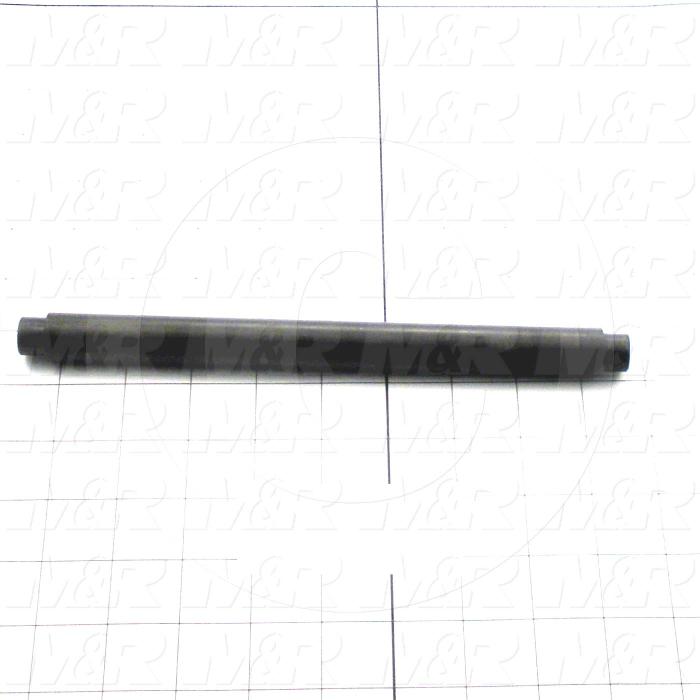 Fabricated Parts, Lower Roller Shaft, 9.31 in. Length, 0.75 in. Diameter, Black Oxide Finish