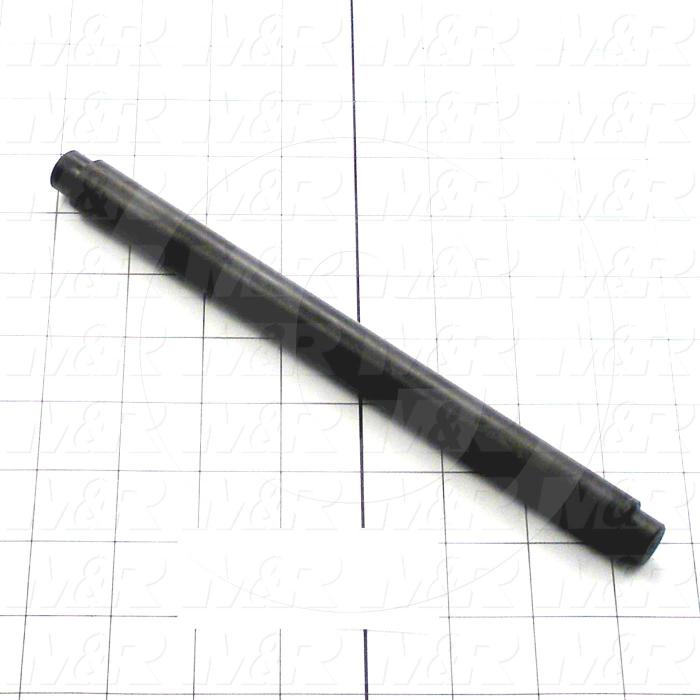 Fabricated Parts, Lower Roller Shaft, 9.31 in. Length, 0.75 in. Diameter, Black Oxide Finish