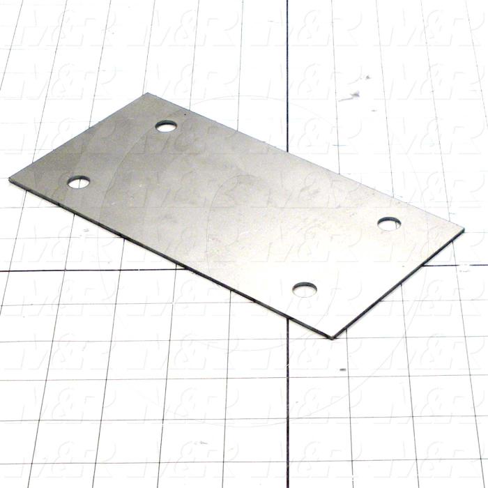 Fabricated Parts, Lower Slide, 7.88 in. Length, 4.00 in. Width