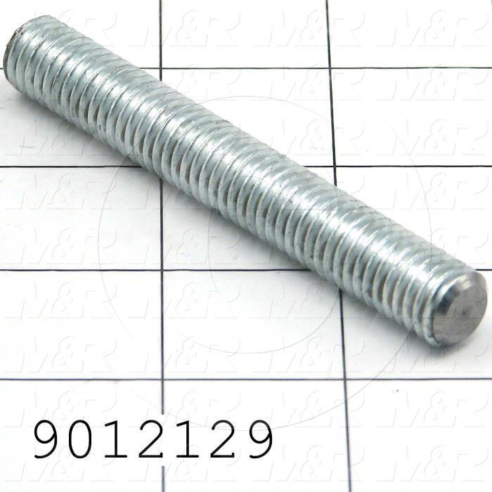 Fabricated Parts, Manual Lock Stud, 3.56 in. Length, 1/2-13 Thread Size