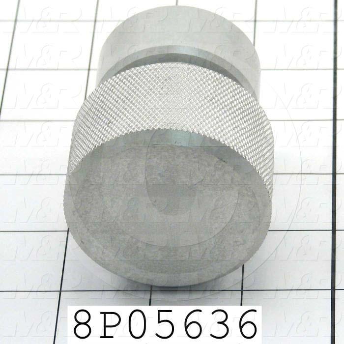 Fabricated Parts, Micro Adjusting  Knob, 2.63 in. Length, 2.00 in. Diameter