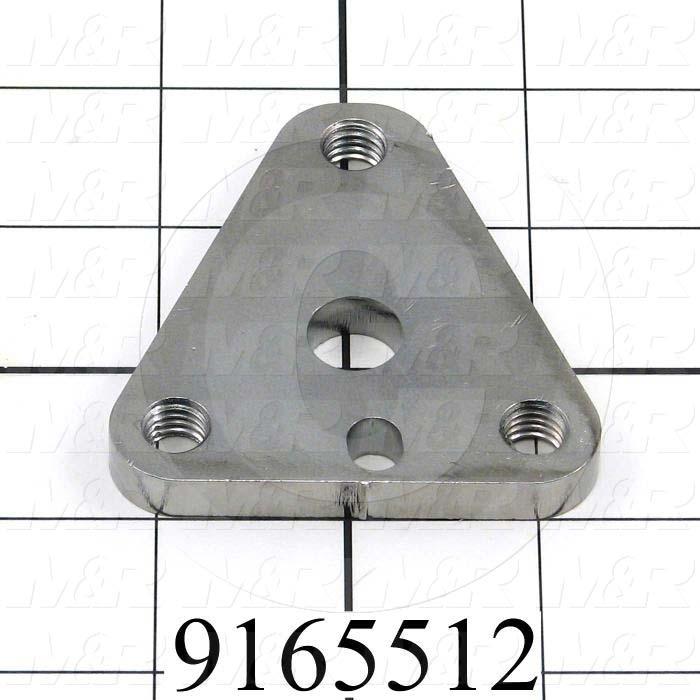 Fabricated Parts, Micro Lock Plate, 2.63 in. Length, 2.59 in. Width, 0.31 in. Thickness