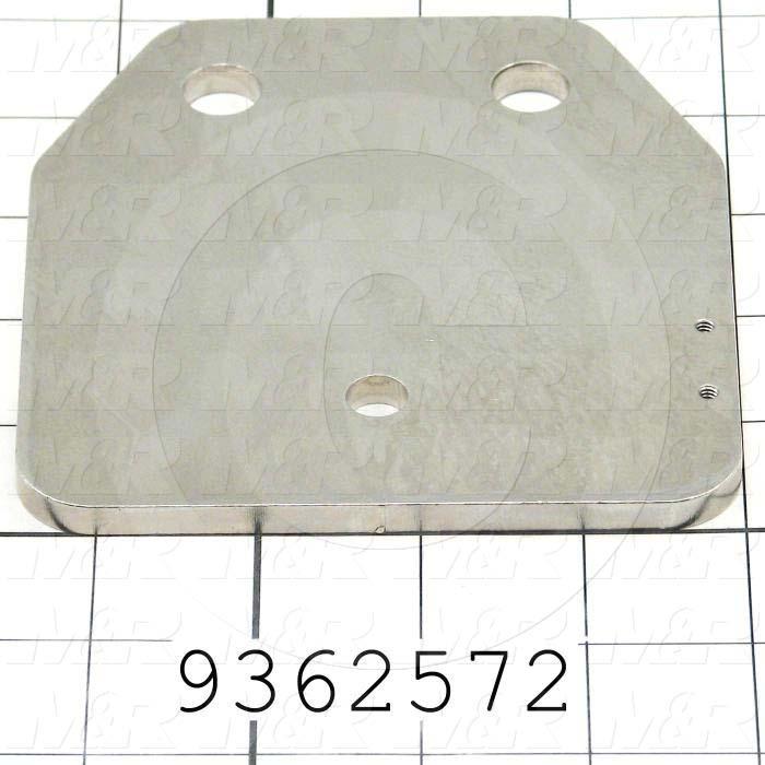 Fabricated Parts, Micro Plate, 4.75 in. Length, 4.50 in. Width, 0.25 in. Thickness