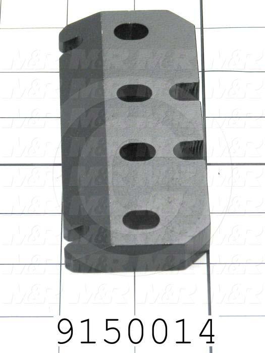 Fabricated Parts, Micro Positioning Plate, 5.00 in. Length, 2.00 in. Width, 0.50 in. Thickness