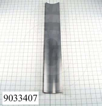 Fabricated Parts, Mirror, 25.44 in. Length, 3.75 in. Width, 0.68 in. Height, Use In Vitran V48 Series