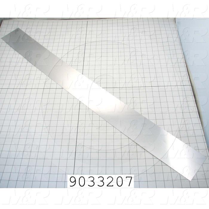 Fabricated Parts, Mirror, 26.88 in. Length, 4.05 in. Width, Use In Vitran V24 Series