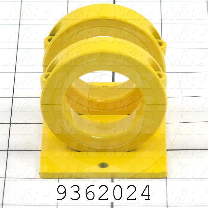 Fabricated Parts, Mirror Bracket Weldment, 3.38 in. Length, 2.38 in. Width, 2.38 in. Height