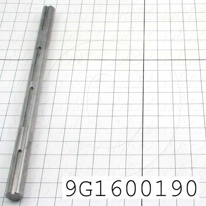 Fabricated Parts, Motor Drive Shaft, 16.00 in. Length, 1.00 in. Diameter