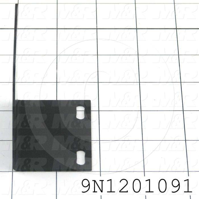 Fabricated Parts, Motor Mount Bracket, 3.16 in. Length, 2.31 in. Width, 1.81 in. Height, 12 GA Thickness