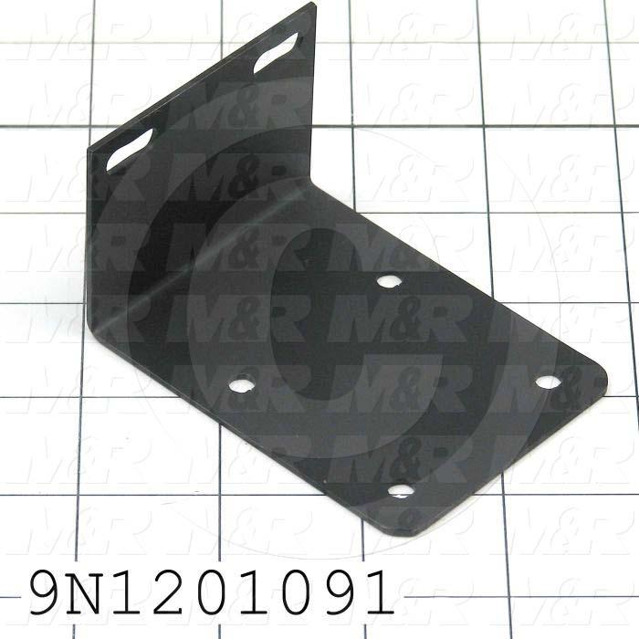 Fabricated Parts, Motor Mount Bracket, 3.16 in. Length, 2.31 in. Width, 1.81 in. Height, 12 GA Thickness