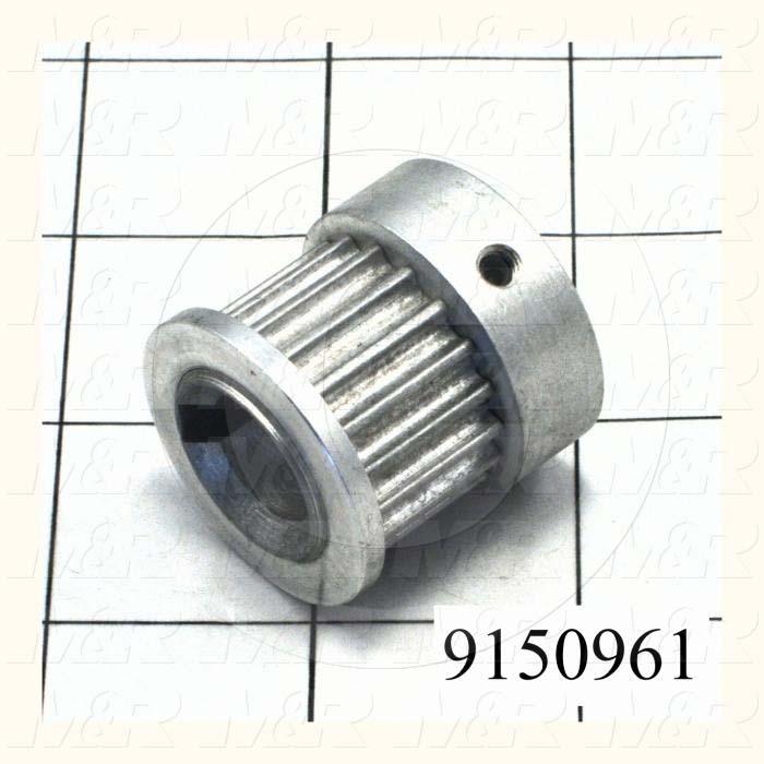 Fabricated Parts, Motor Sprocket, 1.27 in. Length, 1.25 in. Diameter, 18 Teeth