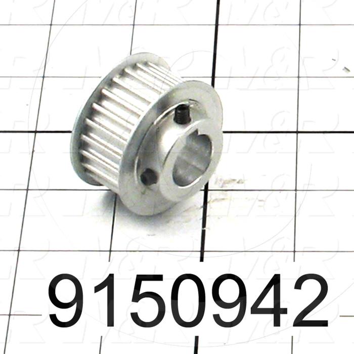 Fabricated Parts, Motor Sprocket 24 Teeth, 1.09 in. Length, 1.63 in. Diameter