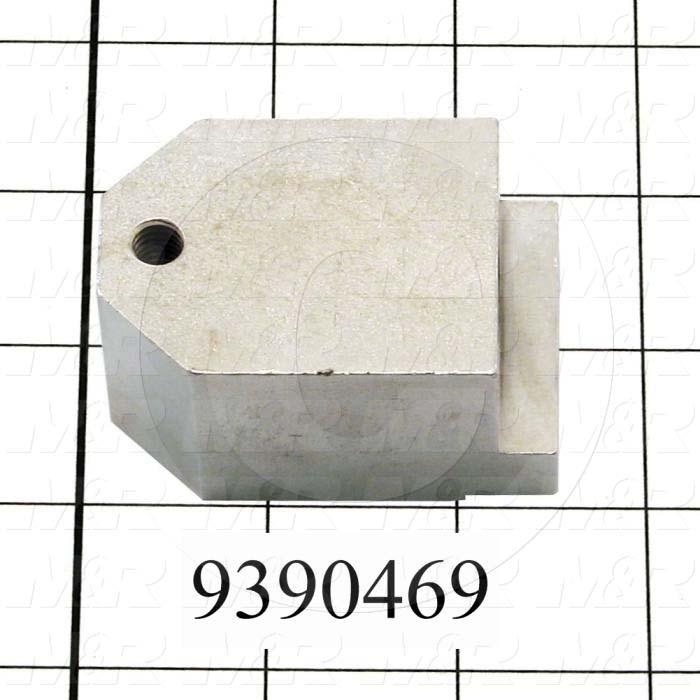 Fabricated Parts, Mounting Block, 2.40 in. Length, 1.68 in. Width, 1.25 in. Thickness, Nickel Plated Finish