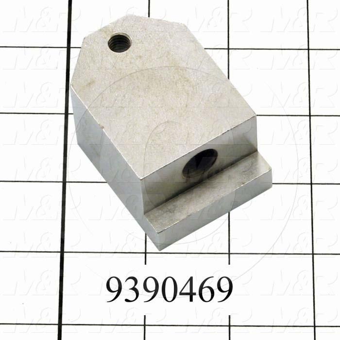 Fabricated Parts, Mounting Block, 2.40 in. Length, 1.68 in. Width, 1.25 in. Thickness, Nickel Plated Finish