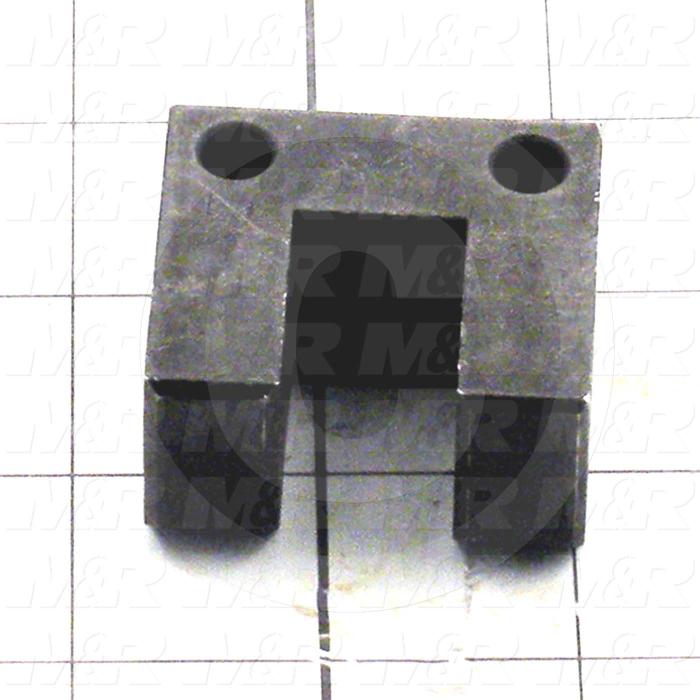 Fabricated Parts, Mounting Clevis, 1.75 in. Length, 1.63 in. Width, 1.00 in. Height
