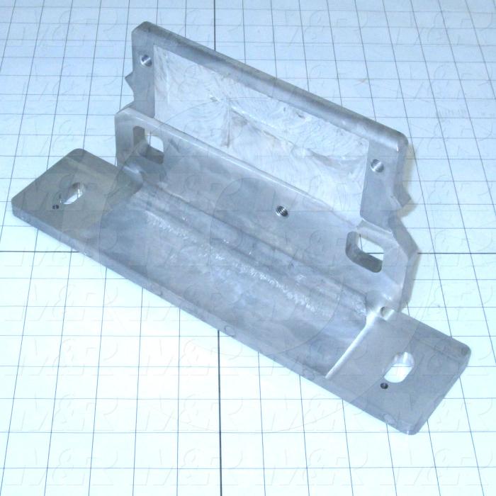 Fabricated Parts, Mtg. Angle, 13.00 in. Length, 6.00 in. Width, 3.00 in. Height, Tumble Finish